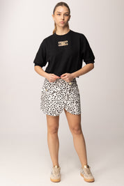 Felpa Scatoletta con Logo Cc Forato