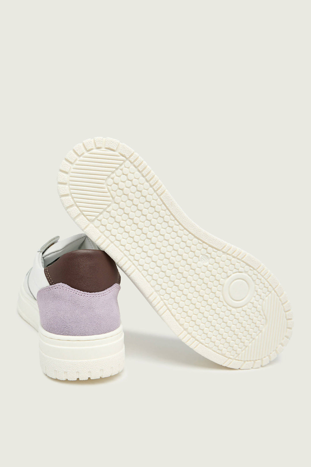 Sneakers In Pelle con Logo Laterale e Lacci a Contrasto