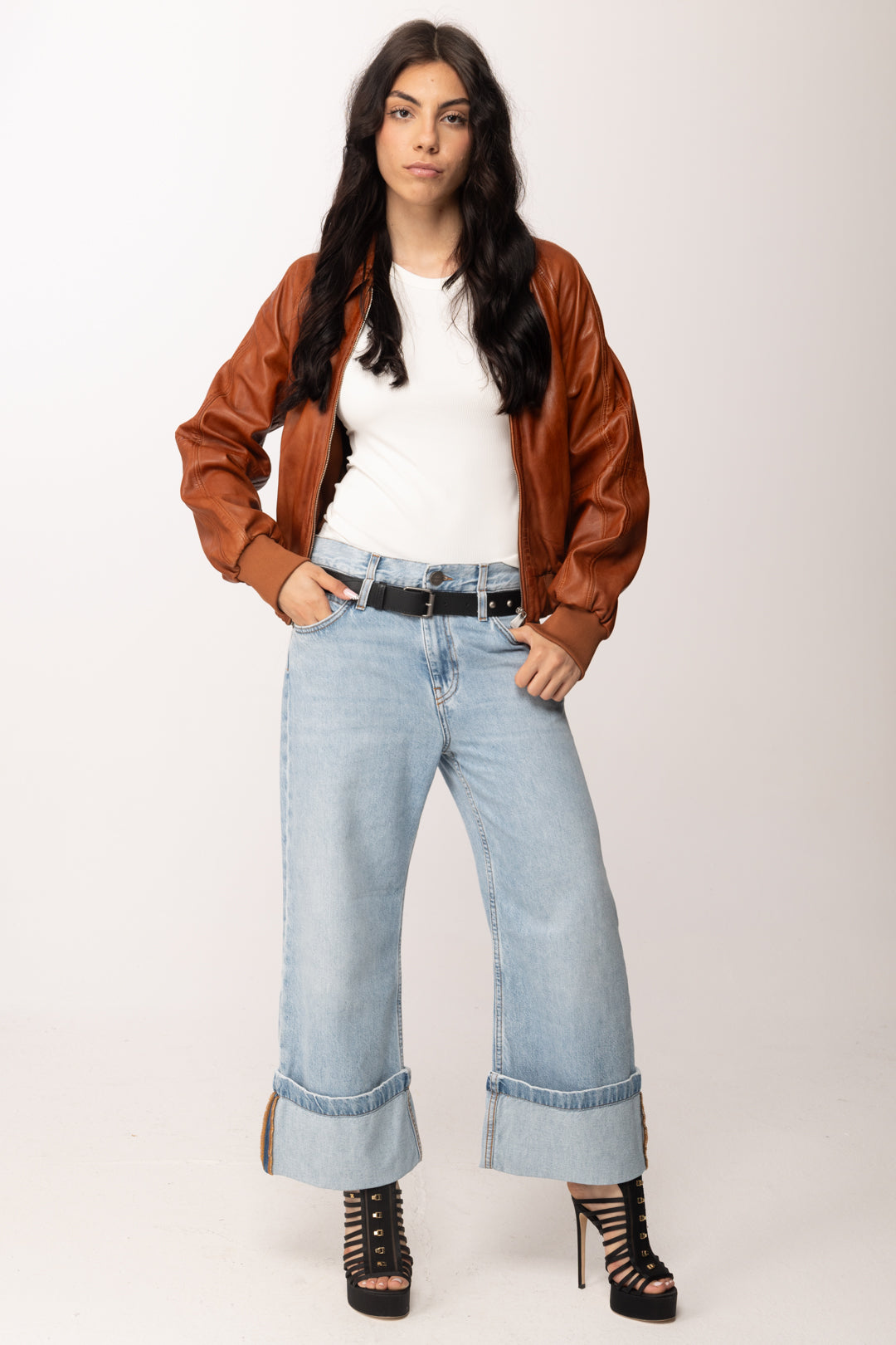 Bomber In Pelle Vintage