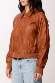 Bomber In Pelle Vintage