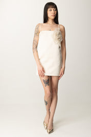 Mini Robe En Duchesse avec Fleur