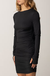 Aniye By Abito Drappeggiato Bustier Mavis 181346 BLACK