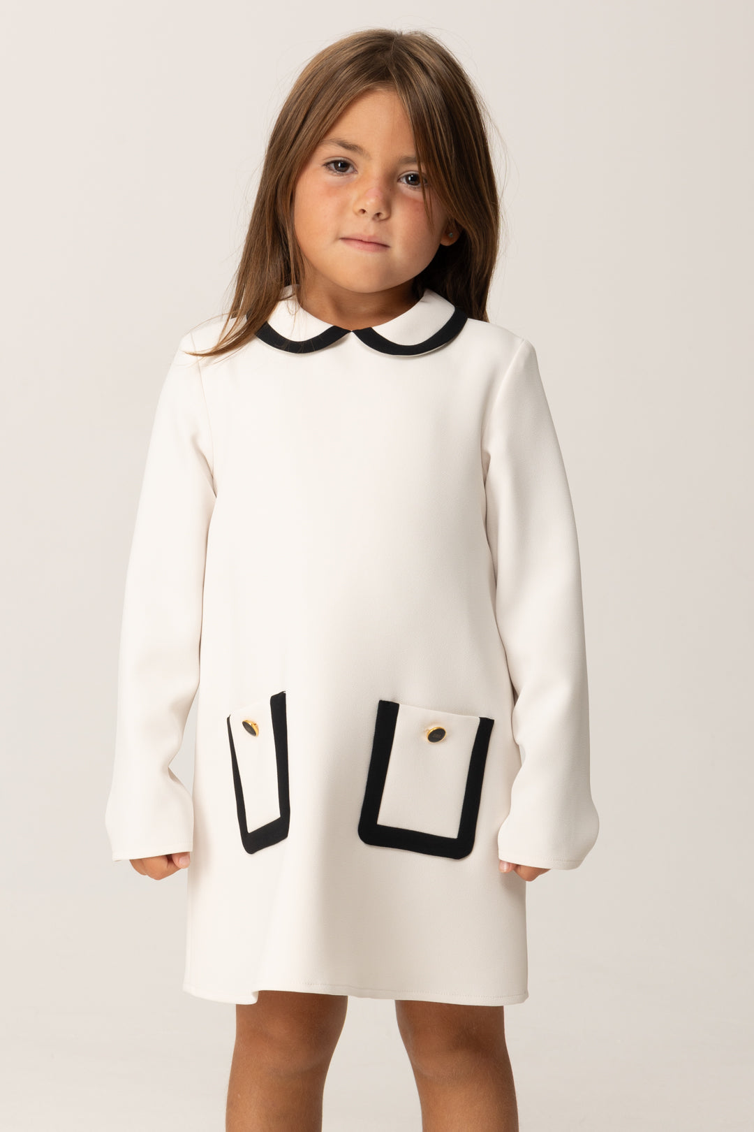 Elisabetta Franchi Bambina Bambina Abito In Crepe con Profili a