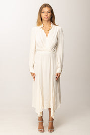 Elisabetta Franchi Abito Longuette con Collana ABT0356E2 MILK