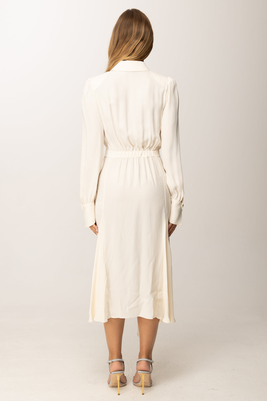 Elisabetta Franchi Abito Longuette con Collana ABT0356E2 MILK