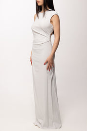 Patrizia Pepe Abito Lungo con Cut-out Sul Retro 2A3021 A738 FRESH GREY