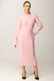 Patrizia Pepe Abito Midi In Maglia Super Soft 2A2996 K294 DELICATE PINK