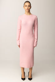 Patrizia Pepe Abito Midi In Maglia Super Soft 2A2996 K294 DELICATE PINK