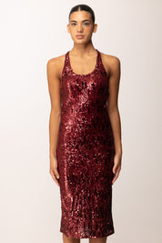 Aniye By Abito Midi Lulu Full Paillettes 181386 BURGUNDY :AI25