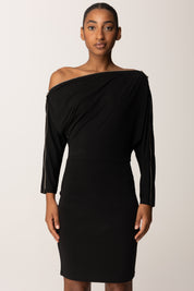 Patrizia Pepe Abito Mini Full Zip In Jersey Stretch 8A1501 J321 NERO