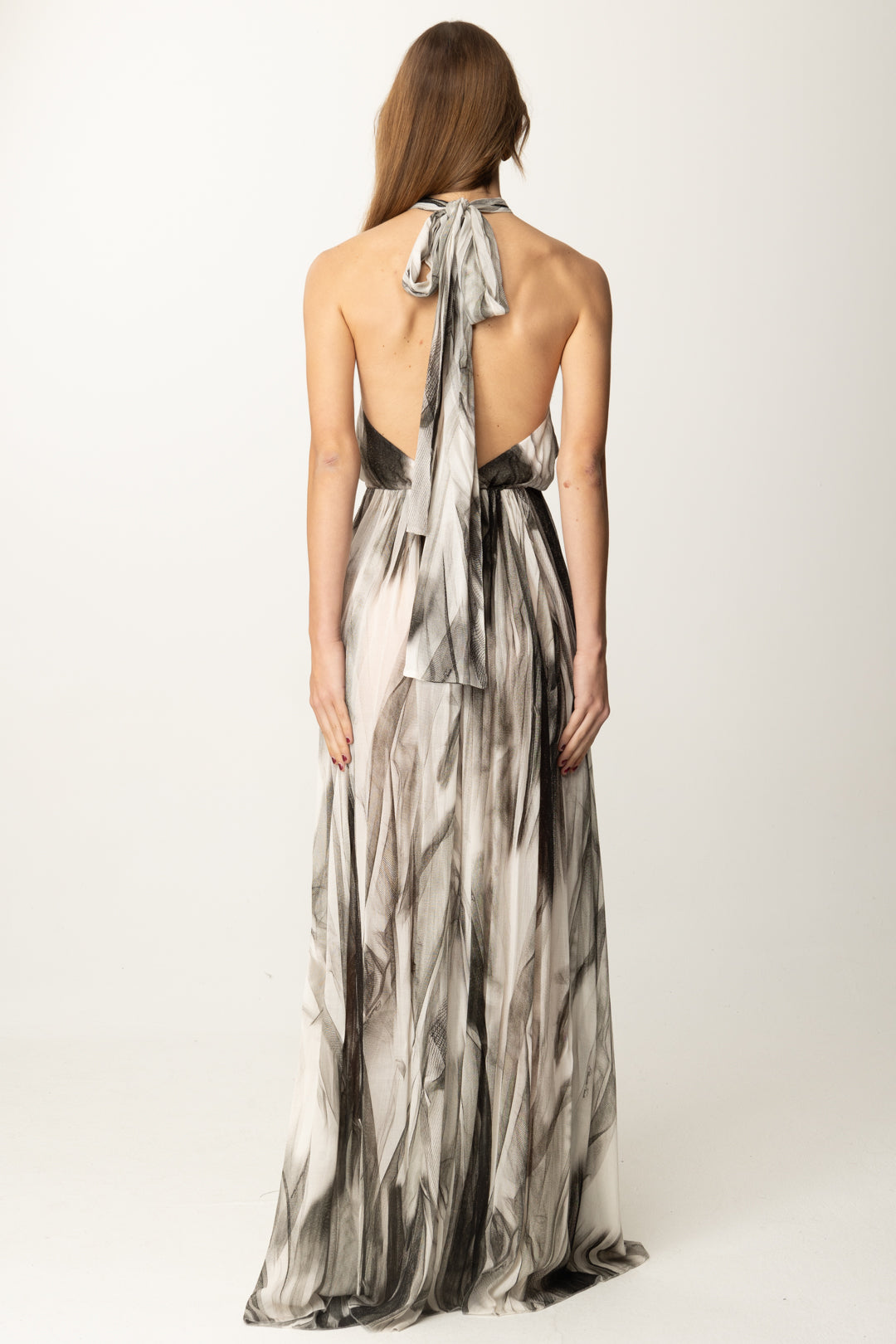 Abito Red Carpet con Stampa Tulle - Main Image