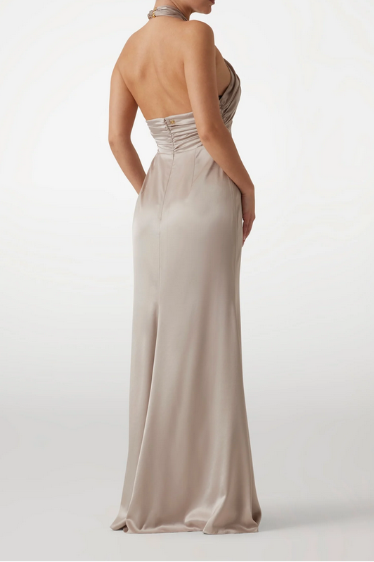 Marciano by Guess Abito lungo Aretha con scollo Halter e nodo 5YGK00 7246A G1BQ