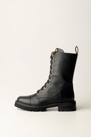 Anfibi Stringati con Logo 252TCP190 NERO Twin-set