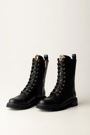 Anfibi Stringati con Logo 252TCP190 NERO Twin-set