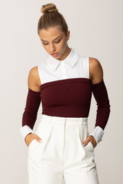 Body in Knit with Shirt Insert