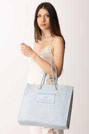 Tote grande en rafia jacquard