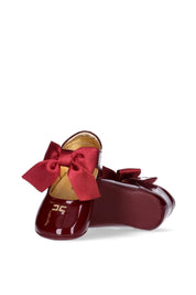 Elisabetta Franchi la mia Bambina Ballerine con fiocco F0A3-E0315-1855R006 CHERRY