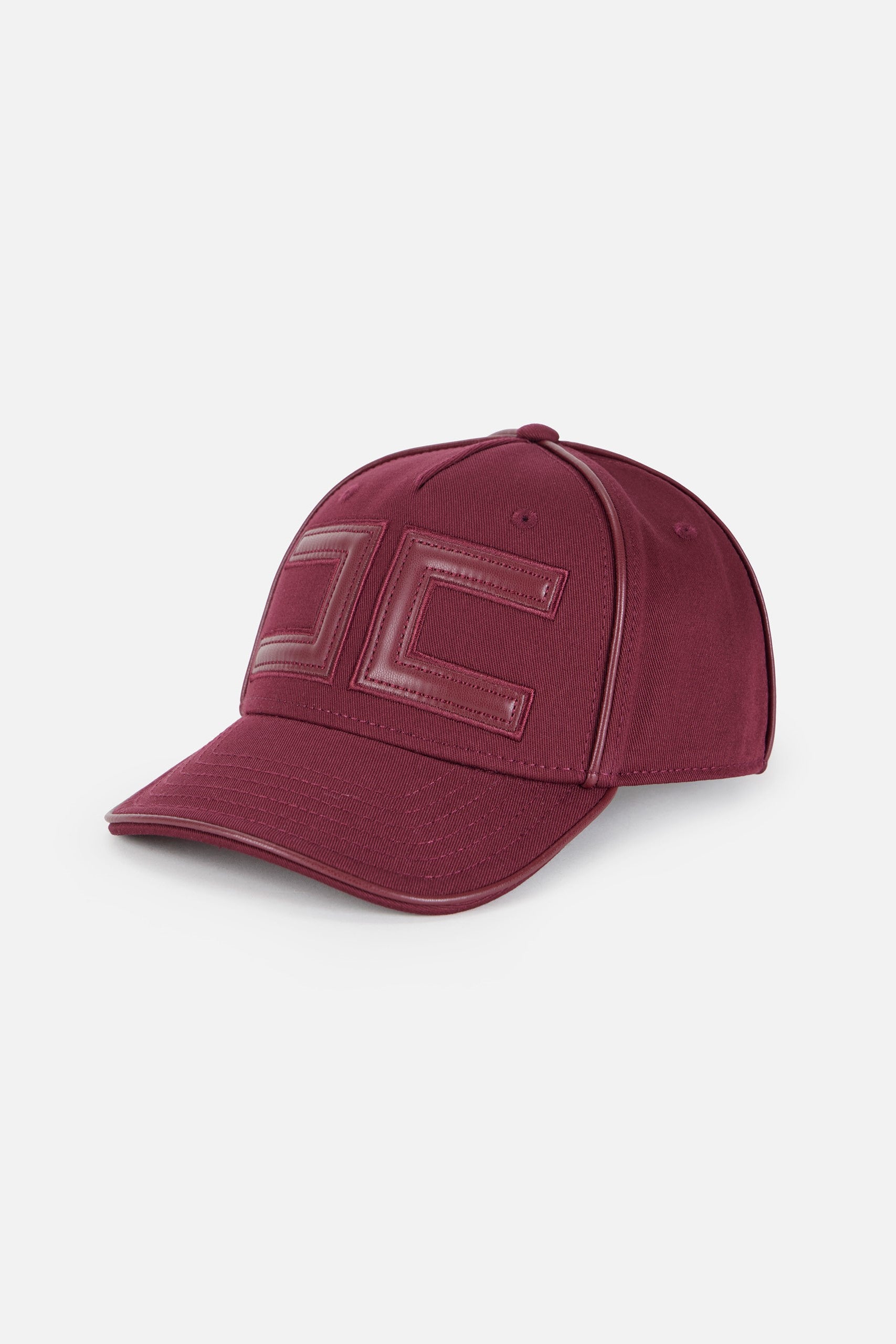 Elisabetta Franchi Baseball cap con logo embossed CL21F57E2 ROUGE NOIR