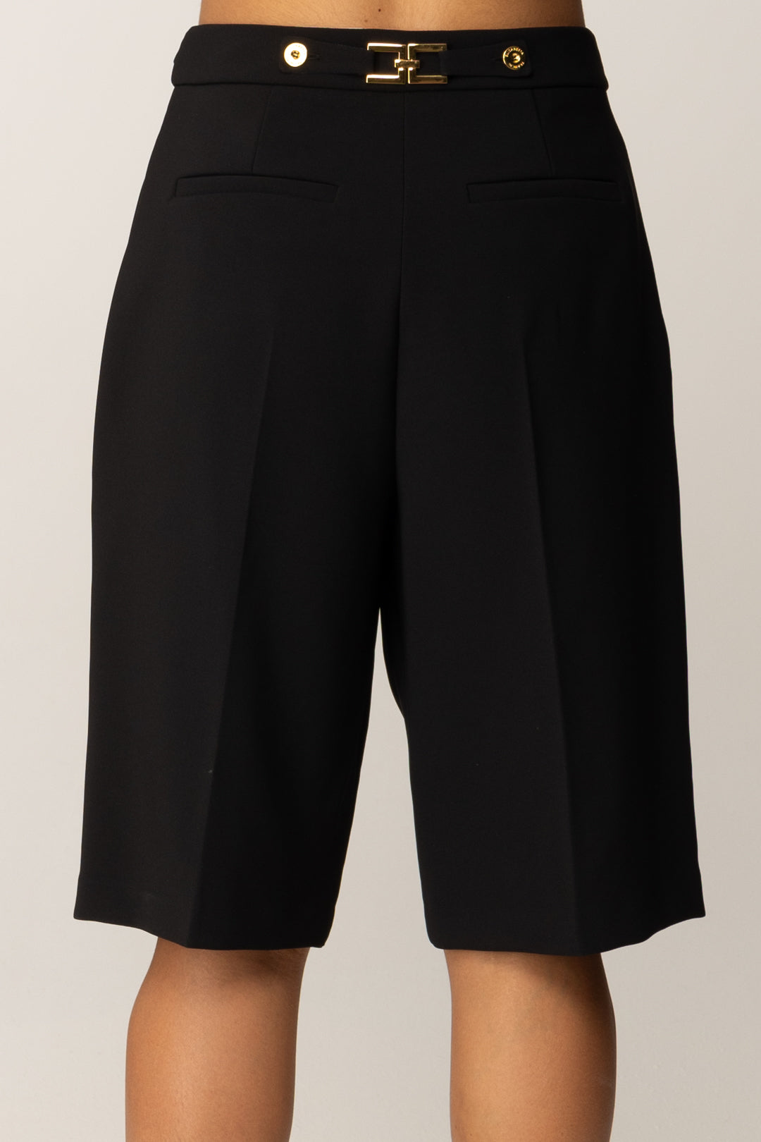 Elisabetta Franchi Woman Bermuda In Crepe with Accessory On The