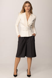 Twinset Bermuda con Fibbie Oval T 252TF2042 GRIGIO ANTRACITE MEL