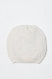 Elisabetta Franchi La mia Bambina Berretto In Maglia con Losanga e Logo ENCP069CFL230.0033