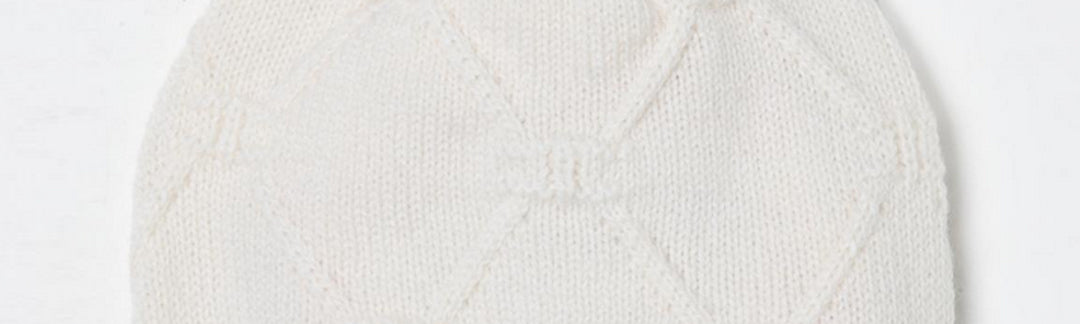 Elisabetta Franchi La mia Bambina Berretto In Maglia con Losanga e Logo ENCP069CFL230.0033