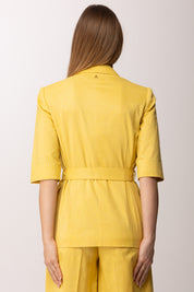 Twinset Giacca Blazer In Misto Lino con Lurex 261AT2070 ARGAN LUREX
