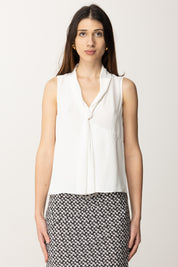 Patrizia Pepe Blusa Smanicata 2C1620-A8I1-BIANCO