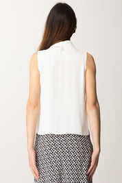 Patrizia Pepe Blusa Smanicata 2C1620-A8I1-BIANCO