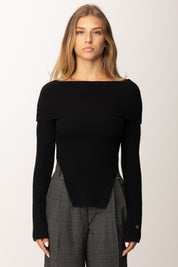 Aniye By Body in maglia Vicki scollo off-shoulder 181047 BLACK :AI25