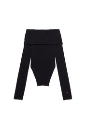 Aniye By Body in maglia Vicki scollo off-shoulder 181047 BLACK :AI25