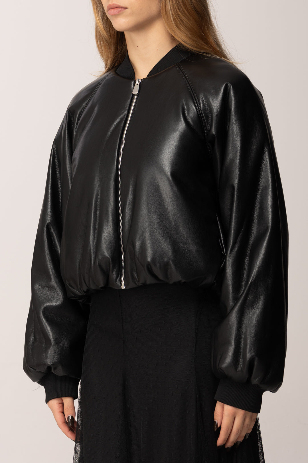 Pinko Bomber Corto In Tessuto Spalmato 105372 A2P4 Z99