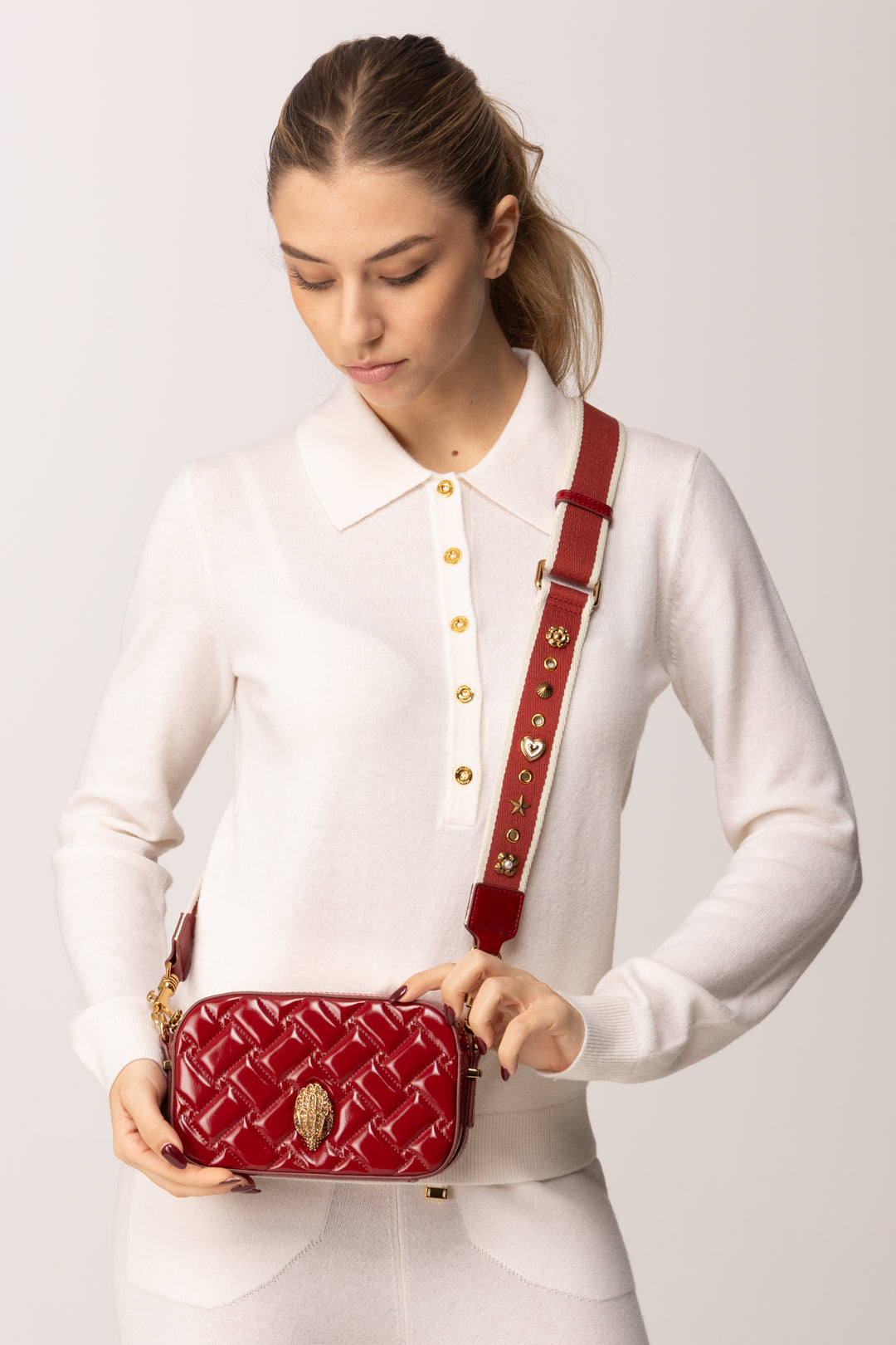 Kurt Geiger Borsa Camera Bag In Vernice 9078950319 RED