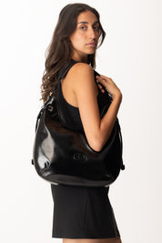 Twin-set Borsa Hobo Effetto Vernice 252TB7080 NERO