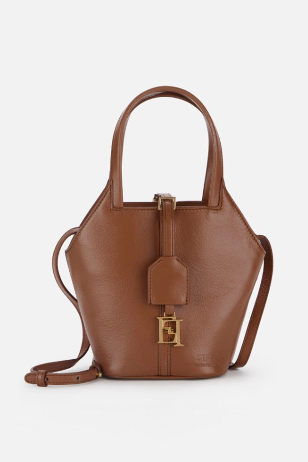 Elisabetta Franchi Borsa Hobo Everywhere Piccola COGNAC