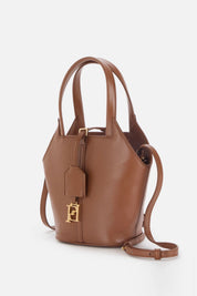 Elisabetta Franchi Borsa Hobo Everywhere Piccola COGNAC