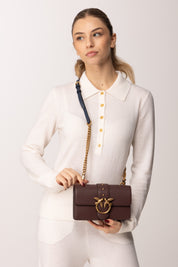 Pinko Borsa Love One Mini CIOCC. AMARO-ANTIQUE GOLD
