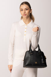 Pinko Borsa Media Escape Bag NERO-ANTIQUE GOLD