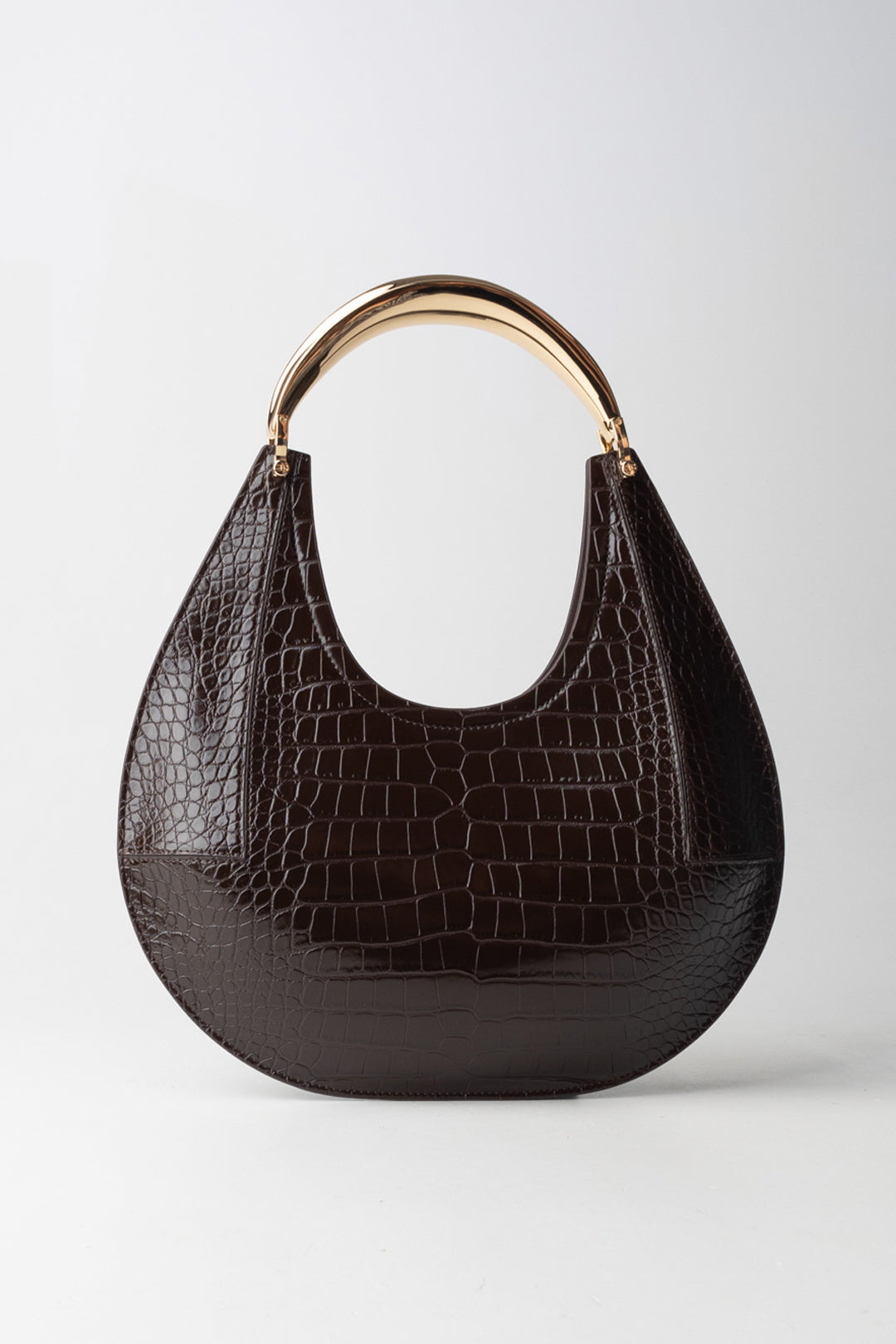 Elisabetta Franchi Borsa Media Hobo con Manico Gioiello BS28A56E2 COFFEE