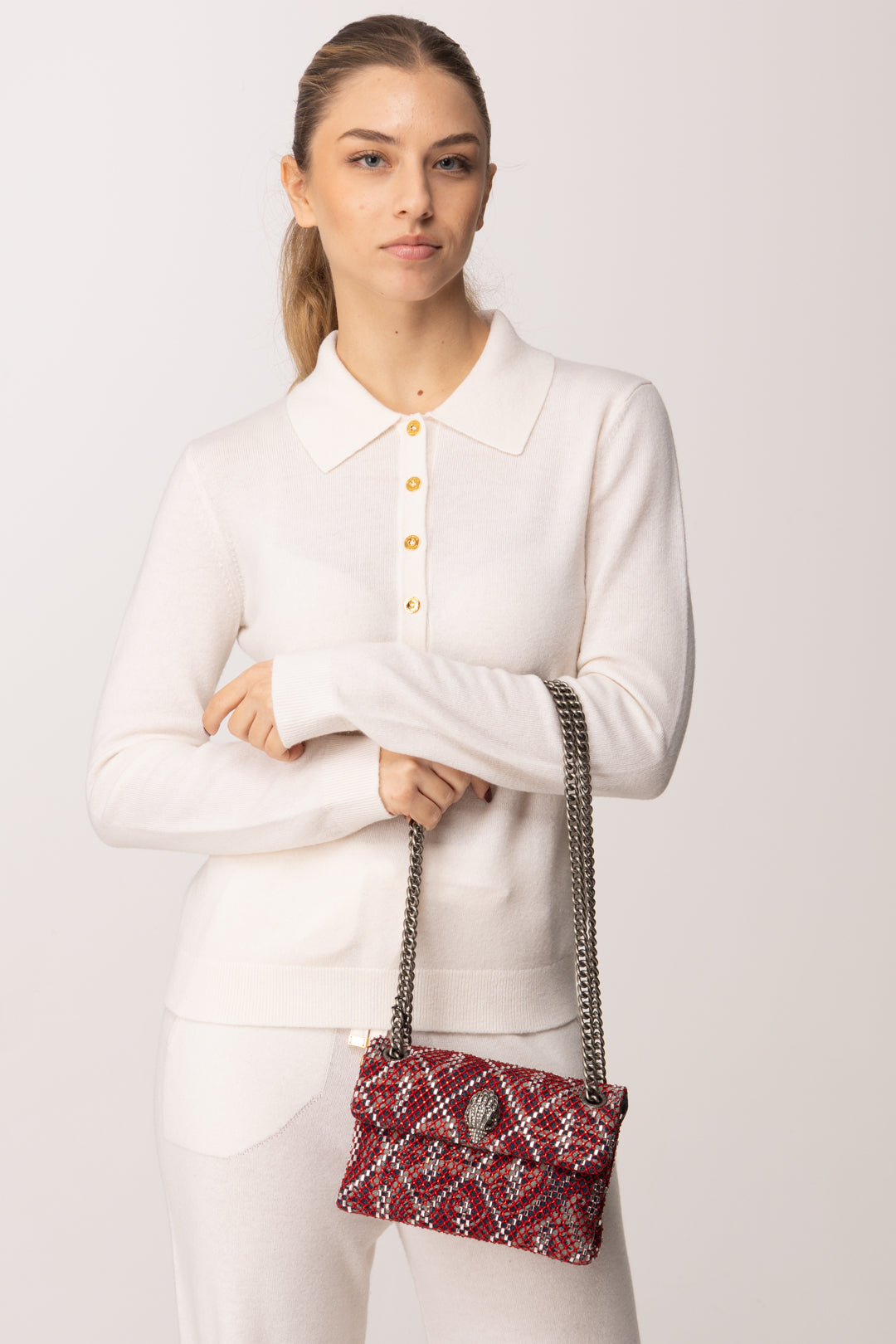 Kurt Geiger Borsa Mini Kensington con Rivestimento a Losanghe 2732589069 BLUE OTHER