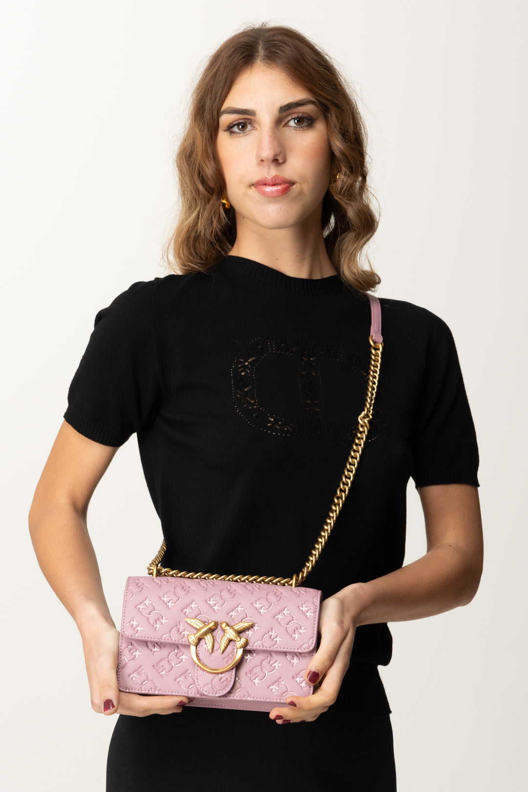 Mini Love Bag with Logo Pattern