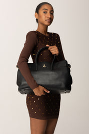 Patrizia Pepe Borsa New Business Grande In Pelle 8B0270 L162 NERO