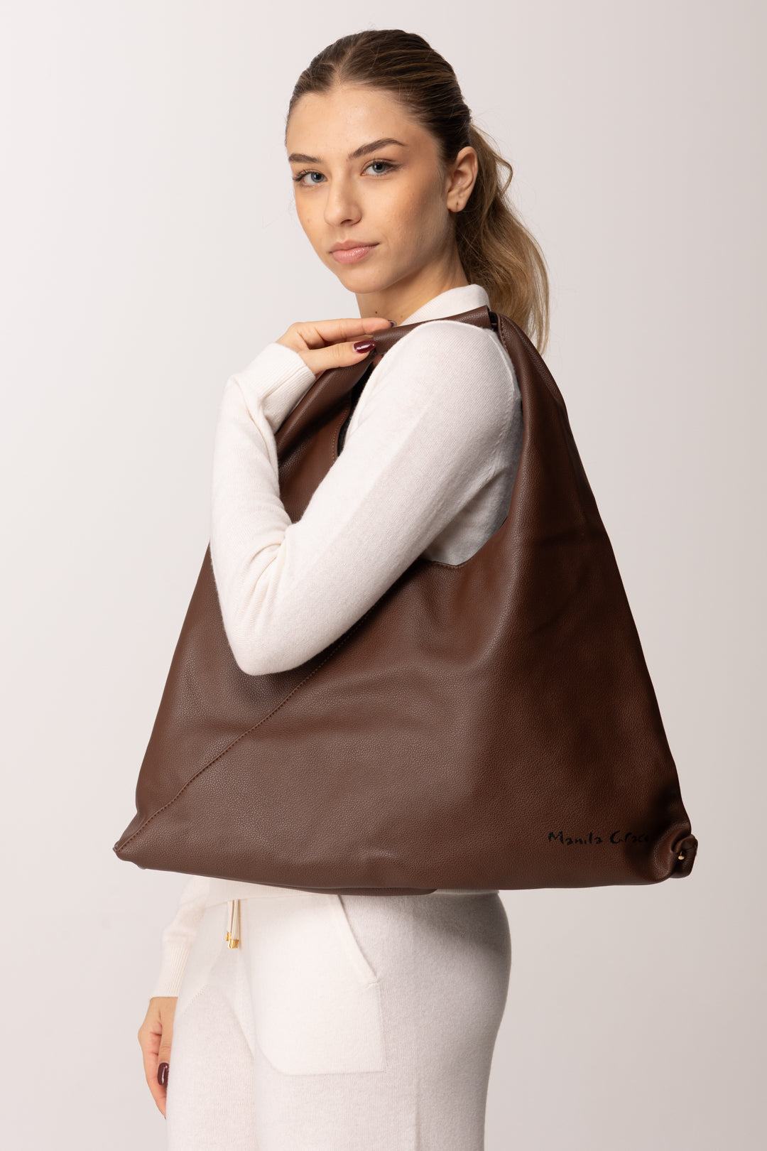 Manila Grace Borsa Sacca Morbida B881EU NUTELLA