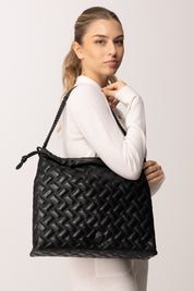 Kurt Geiger Borsa Shopper Kensington Intrecciata 2053000109 BLACK