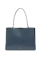 Furla Borsa Shopping Agata con Profili a Soffietto WB01803 BX4253 4426S GRIGIO BLU/NERO