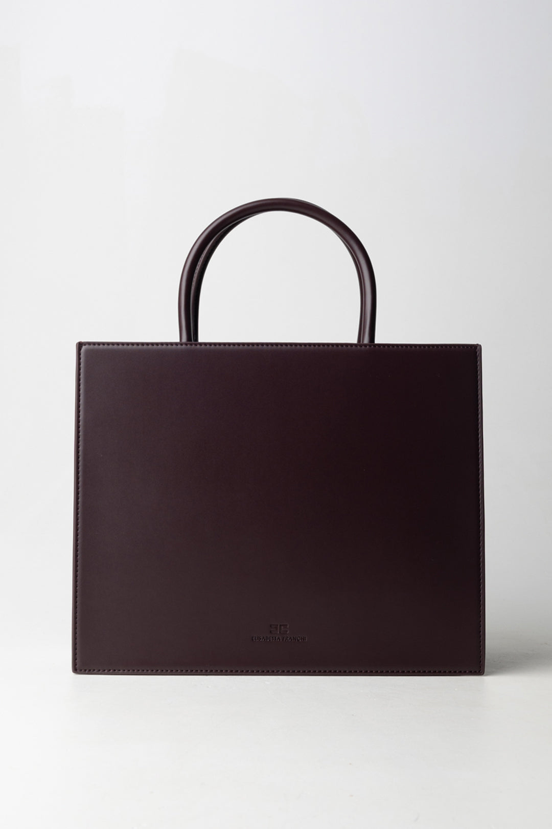 Elisabetta Franchi Woman Large Tote Bag with Logo BS32A56E2 MERLOT