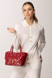 Kurt Geiger Borsa Tote String Piccola In Vernice 4376350319 RED