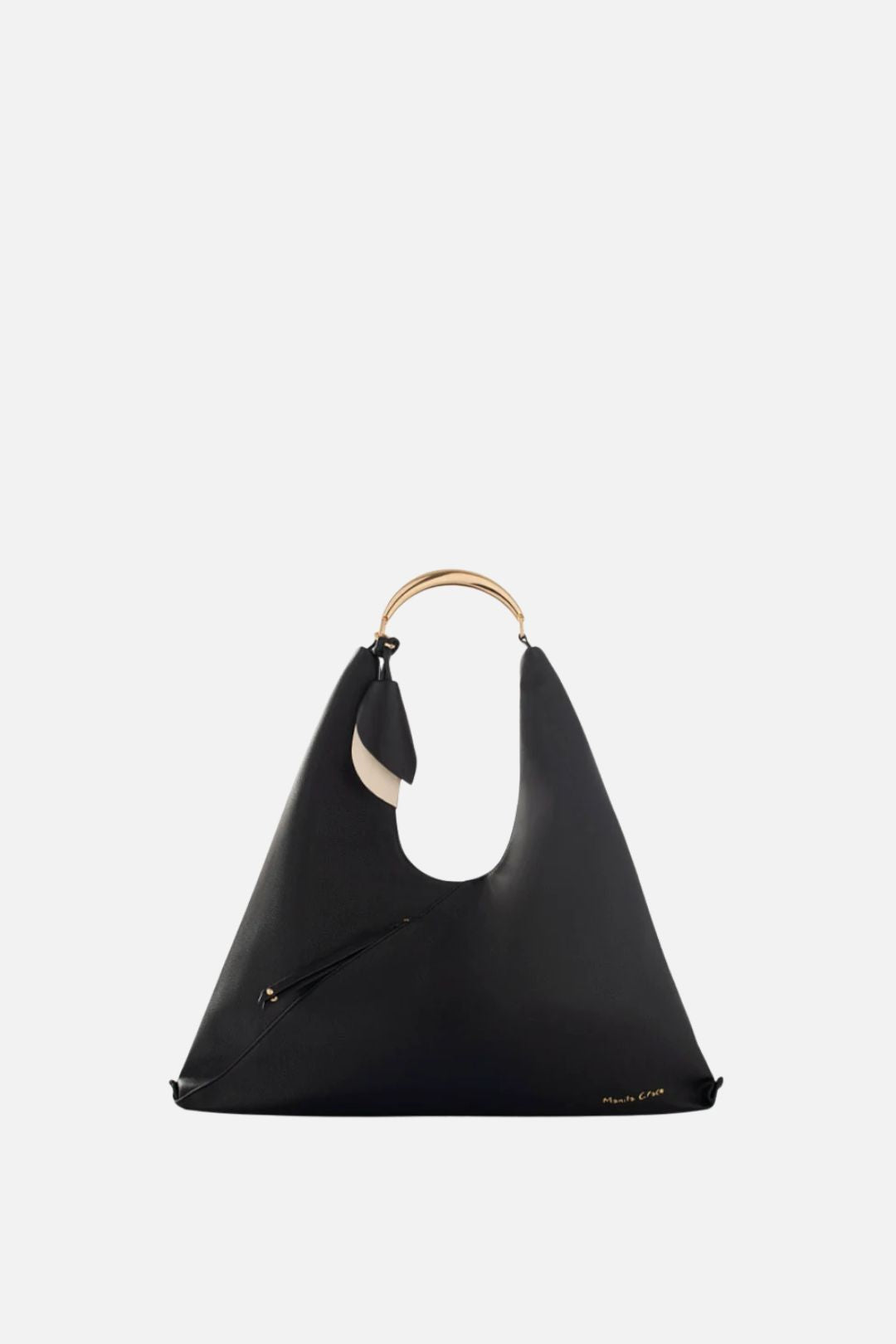 Manila Grace Borsa Triangolare con Manico Rigido Dorato B803EU METEORITE :AI26