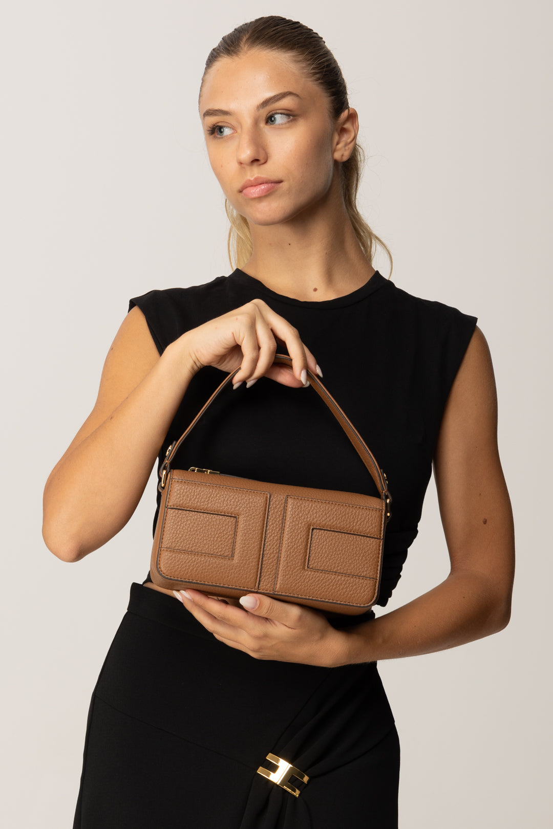 Elisabetta Franchi Woman Small Handbag with Maxi Logo BS55A56E2