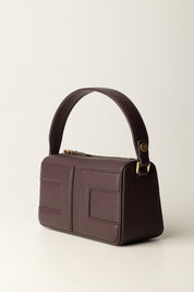 Elisabetta Franchi Borsa a Mano Piccola con Maxi Logo BS55A56E2 MERLOT